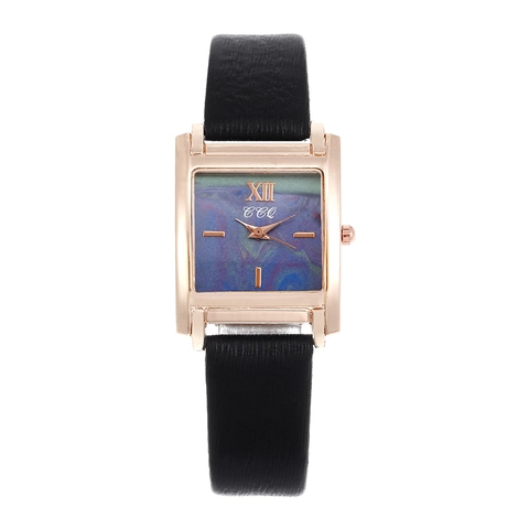 Women's Quartz Watch Square Alloy Case Faux Leather Strap Roman Numerals Retro Casual Fashion Simple Ladies Analog Wristwatch