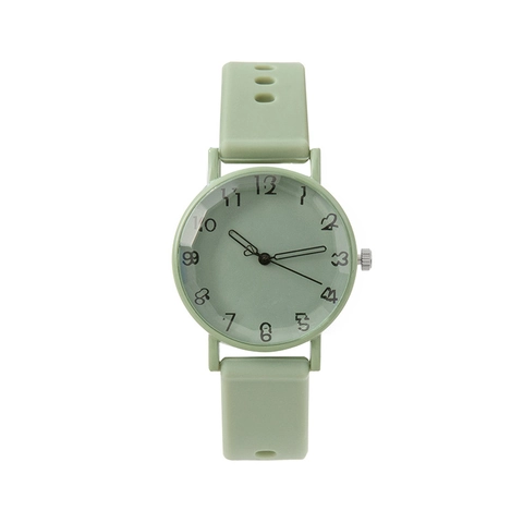 Μοντέρνο Μινιμαλιστικό Γυναικείο Ρολόι Quartz με Λουράκι Σιλικόνης Κάσα από Κράμα Στρογγυλή Αναλογική Ένδειξη Δείκτης Καρδιά