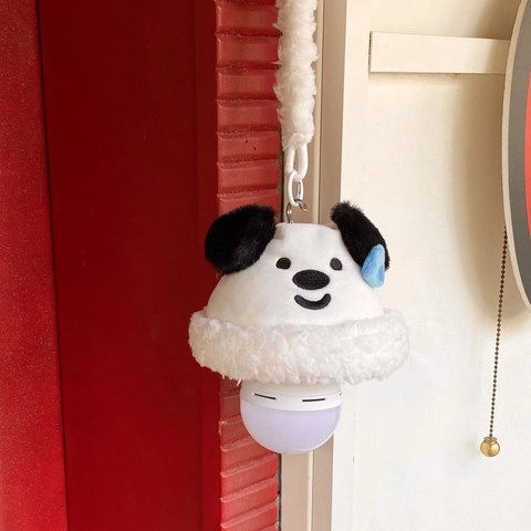 Luz Nocturna De Peluche Dibujos Animados LED USB Recargable Lámpara Colgante Decoración Para Dormitorio Residencia