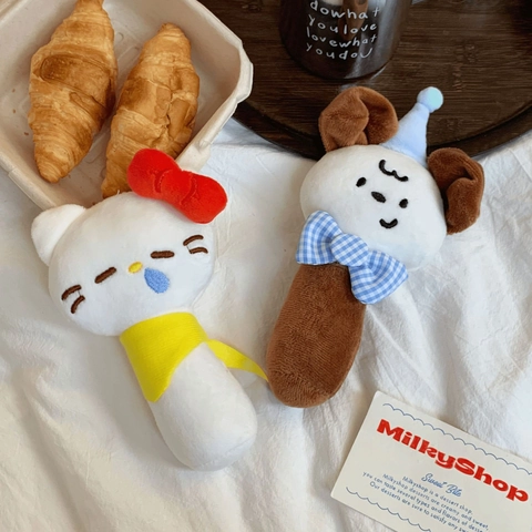 Süßer Plüsch Handspiegel Schminkspiegel Tragbar Mini Cartoon Tierform Kosmetikspiegel Für Mädchen Student
