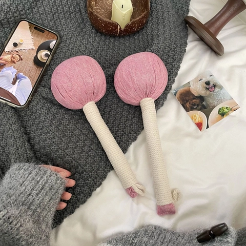 Manual Meridian Massage Hammer Cotton Linen Handheld Herbal Relaxing Tool For Neck Shoulder Back Body Stress Relief