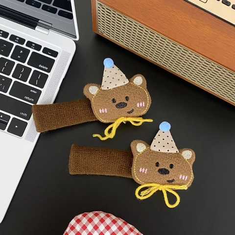 Cute Cartoon Animal Door Handle Cover Plush Anti Static Anti Collision Protector Soft Fabric Handle Sleeve Home Decor