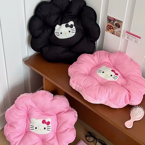 Coussin De Siège En Peluche En Forme De Fleur Doux Épais Motif Dessin Animé Oreiller De Sol Pour Chaise De Bureau Canapé
