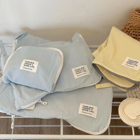 Borse Da Viaggio In Nylon Portatili Custodia Organizzatore Per Bagagli Leggera E Impermeabile Per Vestiti Cosmetici Minimalista