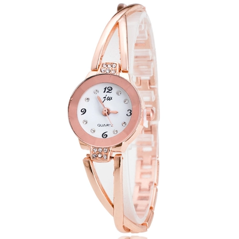 Orologio Al Quarzo Da Donna Alla Moda Con Strass Bracciale In Acciaio Inossidabile Elegante Orologio Da Polso Per Donne