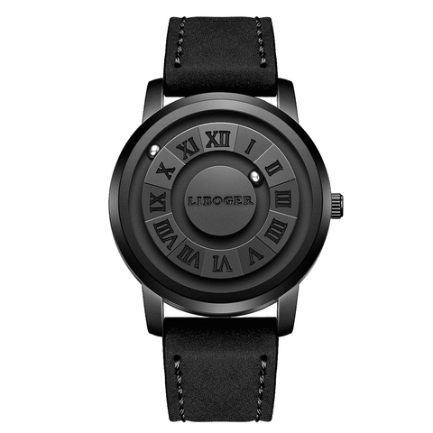 Orologio Da Uomo Con Sfere Magnetiche Creativo Senza Lancette Quarzo Numeri Romani Minimalista Business