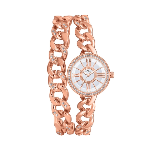 Women Quartz Watch Bracelet Rhinestone Inlaid Alloy Chain Strap Roman Numerals Elegant Fashion Wristwatch Gift Ladies