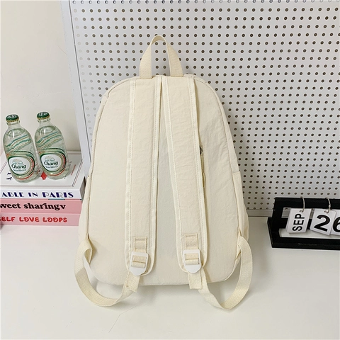 Cartoon Eend Rugzak Voor Meisjes Lichtgewicht Nylon Schooltas Met Leuke Snavel En Poten Kawaii Student Boekentas Groot