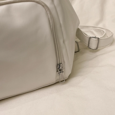 Geometrische Driehoekige Rugzak Dames PU Leer Grote Capaciteit Mode Schoudertas Streetwear Handtas