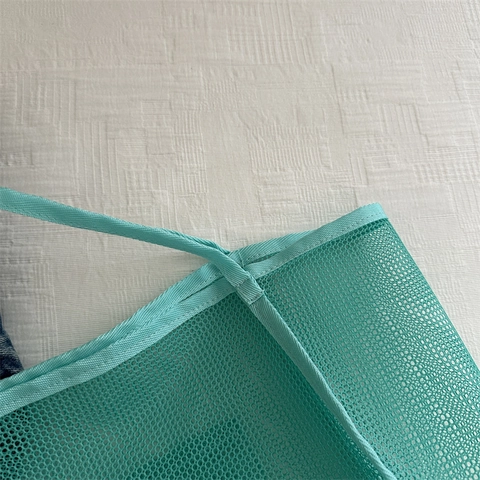 Bolso De Malla Para Mujer Nylon Gran Capacidad Transparente Transpirable Bolso De Hombro Playa Ligero Simple