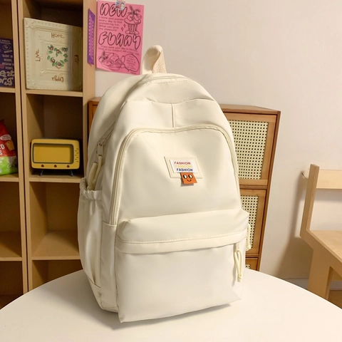 Zaino In Nylon Grande Capacità Cartella Semplice Versatile Per Studenti Zaino Da Viaggio Casual Con Tasche Multiple