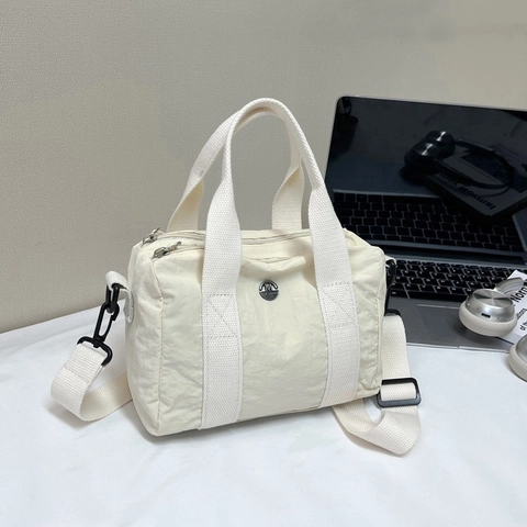 Borsa A Tracolla In Nylon Pieghettato Donna Borsa A Mano Multi Tasca Grande Capacità Borsa A Spalla Versatile Pendolare