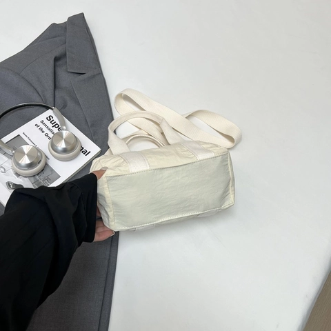 Borsa A Tracolla In Nylon Pieghettato Donna Borsa A Mano Multi Tasca Grande Capacità Borsa A Spalla Versatile Pendolare