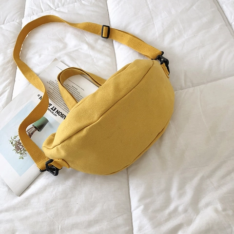 Simpatica Borsa A Tracolla In Tela A Forma Di Frutta Mezzaluna Banana Mela Ricamo Borsa A Tracolla Per Donne Studenti