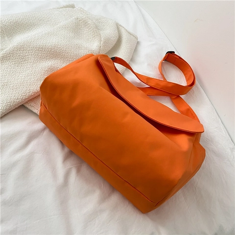 Oxford Tuch Umhängetasche Große Kapazität Lässige Klappe Schultertasche Verstellbarer Gurt Mode Kuriertasche Für Studenten