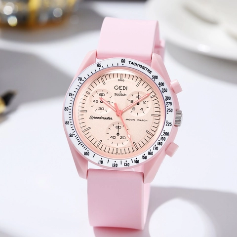 Sport Quarzuhr Mit Silikonarmband Chronograph Tachymeter Wasserdicht Mode Große Zifferblatt Student Armbanduhr