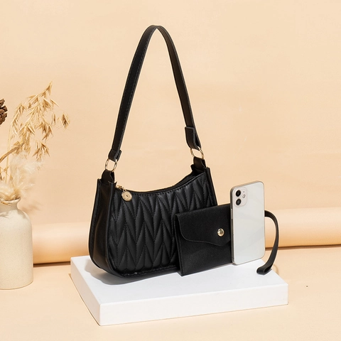 Elegante Borsa Sottobraccio In Pelle PU Trapuntata A V E Piccola Pochette Borsa A Spalla Chic Per Donna Versatile