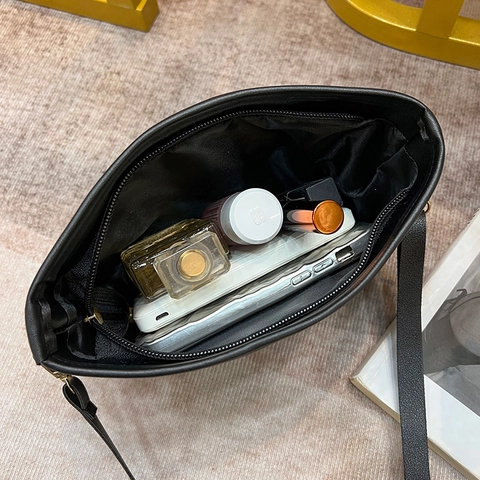Borsa A Spalla Da Donna Con Stampa Retro Vintage In Pelle PU Borsa A Tracolla Elegante Alla Moda Chiusura Con Cerniera