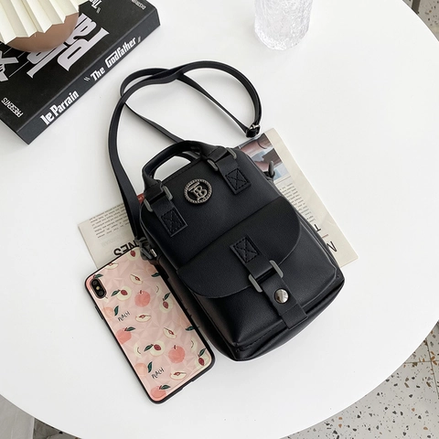 Mini Borsa Tracolla Donna Pelle PU Texture Litchi Piccola Borsa Spalla Multifunzionale Custodia Telefono Borsa Mano Moda