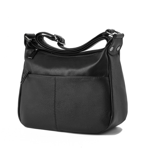 Sac À Épaule Femmes Grande Capacité Multi Poches Cuir PU Texture Litchi Bandoulière Réglable Sac À Main Décontracté