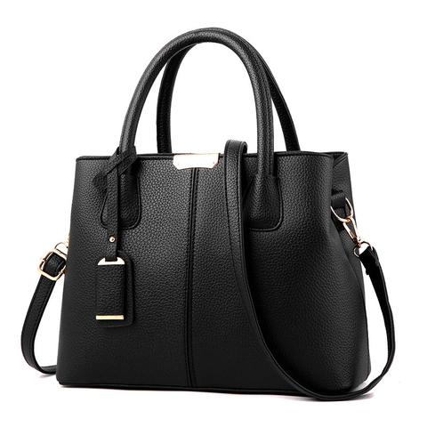Damen Handtasche Lychee Muster PU Leder Tote Schulter Umhängetasche Mit Gold Hardware Vertikale Nähte Pendler Urban Chic