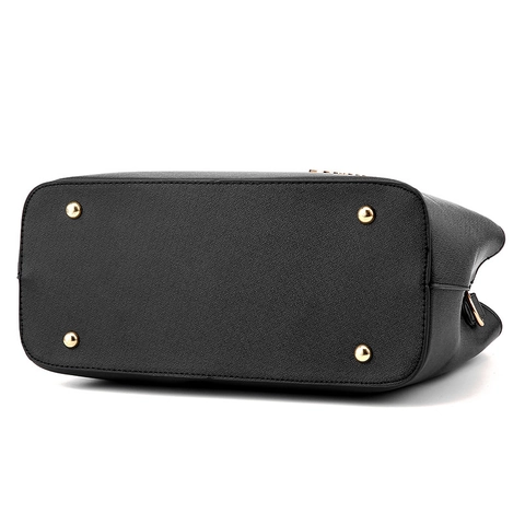 Borsa A Mano Da Donna In Pelle PU Elegante Borsa A Spalla Con Pendente A Nappa Hardware Dorato Borsa Con Manico Superiore