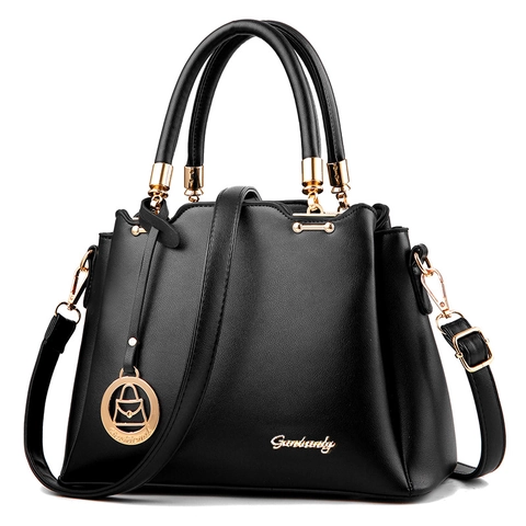 Sac À Main Femmes Cuir PU Motif Lychee Grande Capacité Sac Bandoulière Avec Matériel Doré Style Professionnel