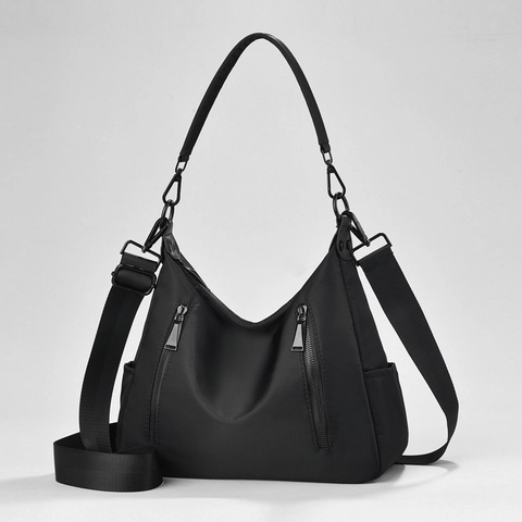 Große Wasserdichte Nylon Umhängetasche Damen Minimalistische Crossbody Mehrere Taschen