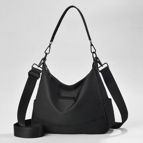 Große Wasserdichte Nylon Umhängetasche Damen Minimalistische Crossbody Mehrere Taschen