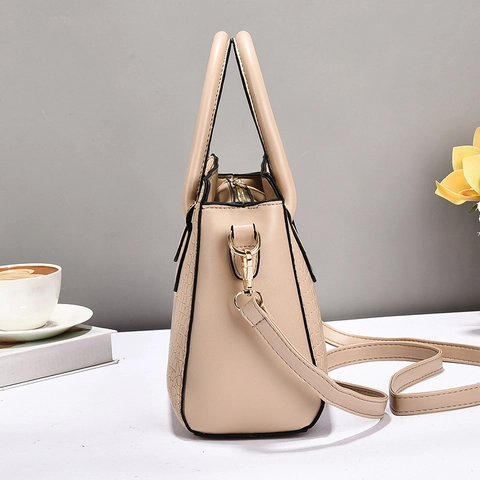 Borsa A Mano Da Donna Motivo Coccodrillo Pelle PU Borsa A Tracolla Retro Moda Chiusura Girevole Dorata Versatile