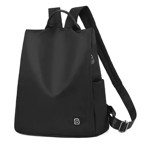 Fashion Women Backpack Nylon Waterproof Large Capacity Anti-Theft Back Opening Urban Minimalist Trendy Travel Bag