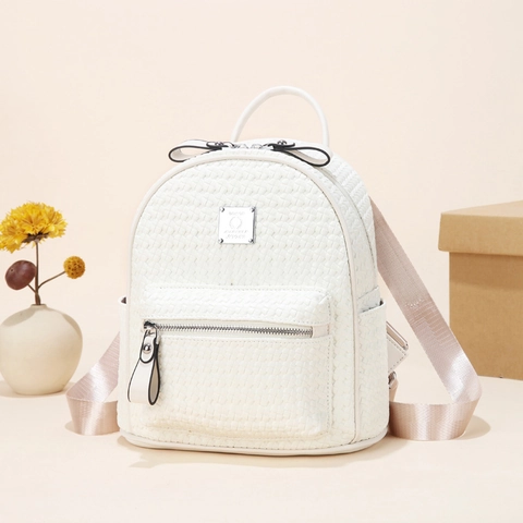 Zaino In Pelle PU Con Trama Intrecciata Retro Impermeabile Grande Capacità Antifurto Moda Viaggio Borsa Scuola Per Donne Studenti
