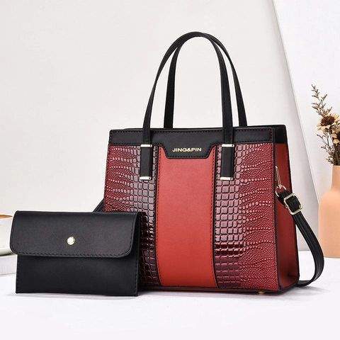 Dames Handtassen Tote Tas En Tasje Krokodil Patroon PU Leer Crossbody Schoudertas Elegant Woon Werkverkeer Stijlvol Groot