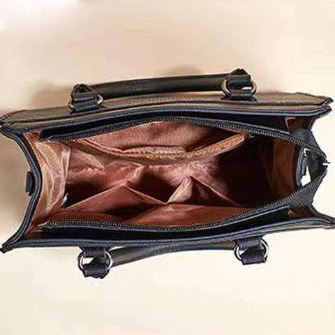 Bolso De Mano Cartera Tarjetero Cuero PU Textura Guijarro Color Contraste Tendencia Conmutar Bolso Bandolera Mujeres