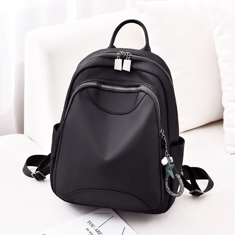 Women Fashion Backpack Waterproof Nylon Travel Daypack Multi Pocket Anti Theft Korean Style Casual School Bag