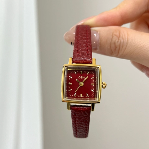 Orologio Al Quarzo Quadrato Vintage Da Donna Con Cinturino In Pelle Cassa In Lega Impermeabile Elegante Minimalista