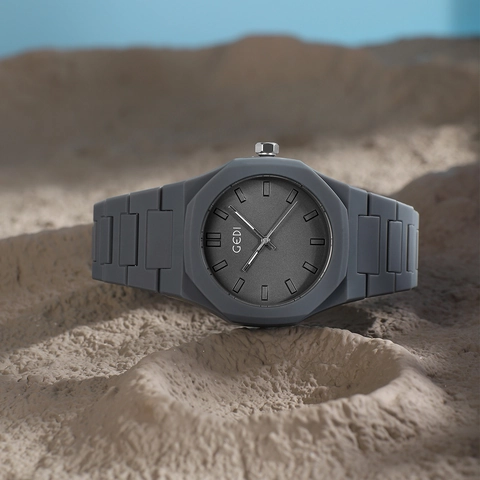 Dames Analoog Quartz Horloge Octagonale Kast Resin Band Minimalistisch Snoepkleur Waterdicht Mode Polshorloge