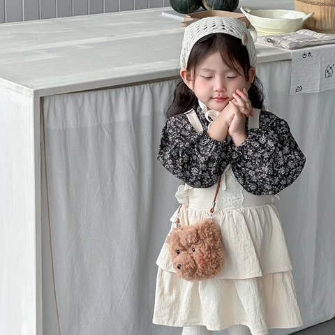 Borsa A Tracolla In Peluche Per Bambini Mini Borsa A Spalla Animali Carini Per Neonati Accessorio Autunno Inverno