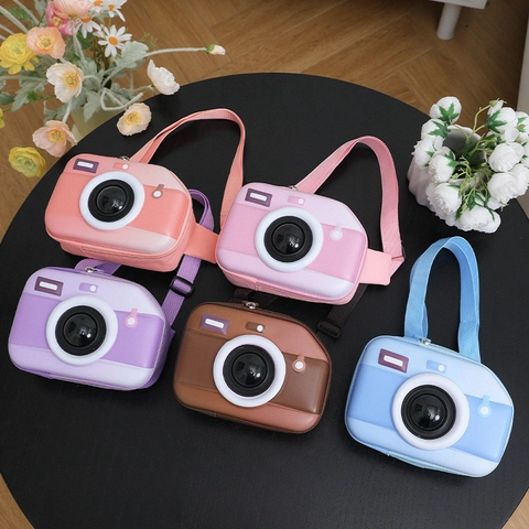 Borsa A Tracolla A Forma Di Fotocamera Per Bambini EVA Cartone Animato Borsa Da Petto Per Ragazzi Ragazze Viaggio