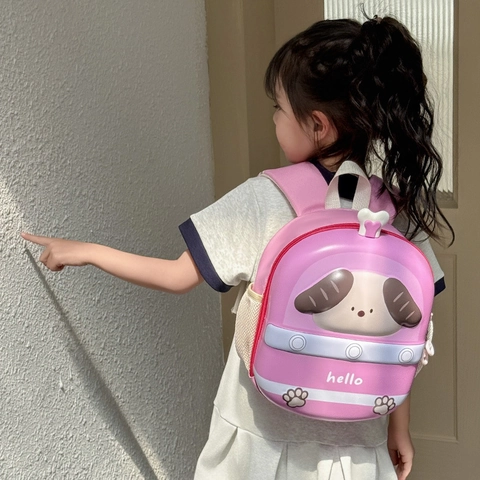 Kids Backpack Cute Cartoon Dog 3D EVA Hard Shell Breathable School Bag For Kindergarten Toddlers Boys Girls Lightweight
