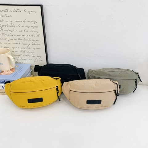 Kinder Gürteltasche Nylon Brusttasche Umhängetasche Verstellbarer Gurt Sportlich Lässig Für Jungen Mädchen