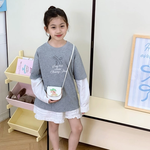 Borsa A Tracolla Mini Per Bambini Pelle PU Simpatico Cartone Animato Capybara Stampa Borsa A Sella Novità Per Bambini Piccoli
