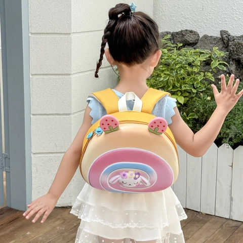 Kinder Kleinkinder Schultasche Hartschale EVA Oxford Tuch Cartoon Hase Erdbeere Leicht Atmungsaktiv Vorschule Tagesrucksack