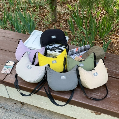 Borsa A Tracolla Bambini Borsa Mezzaluna Oxford Cinturino Regolabile Colore Solido Casuale Sport Per Ragazzi Ragazze