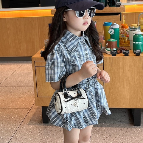 Mini Sac Bandoulière Fille Cuir PU Nœud Doux Pendentif Cœur Cylindre Boston Sac À Main Mode Pour Enfants Tout-Petits