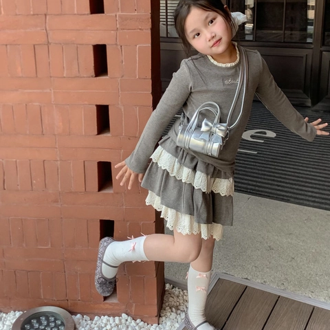 Sac À Bandoulière Cylindre Pour Enfants En Cuir PU Nœud Papillon Mini Sac À Main Mode Douce Pour Filles