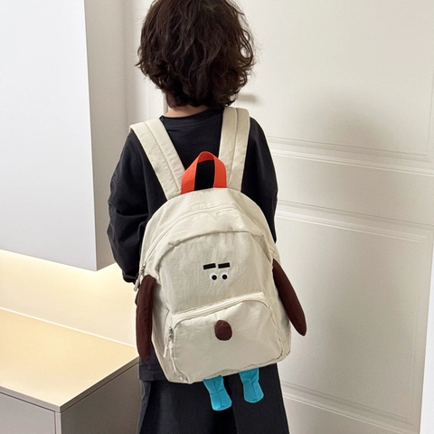 Kinder Rucksack Wasserdichtes Nylon Niedliches 3D Welpen Hund Cartoon Schultasche Atmungsaktiv Für Kleinkinder Jungen Mädchen