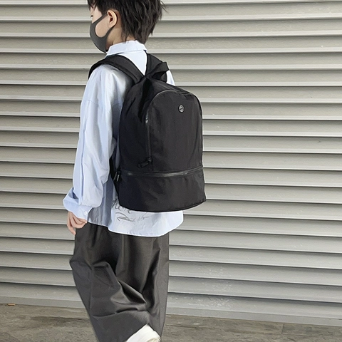 Minimalist Kids Backpack Nylon Large Capacity Breathable School Bag For Boys Girls Daily Travel Modern Solid Color