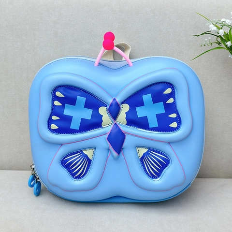 3D Butterfly Kids Backpack EVA Lightweight Breathable Light Up Toddler Schoolbag For Kindergarten Daily Travel Bookbag