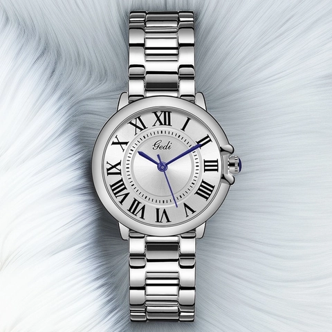 Women Quartz Watch Retro Roman Numerals Dial Waterproof Alloy Case Stainless Steel Or Leather Strap Elegant Lady Wristwatch